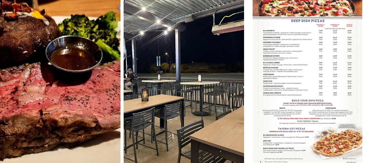 BJ's Restaurant & Brewhouse Menu