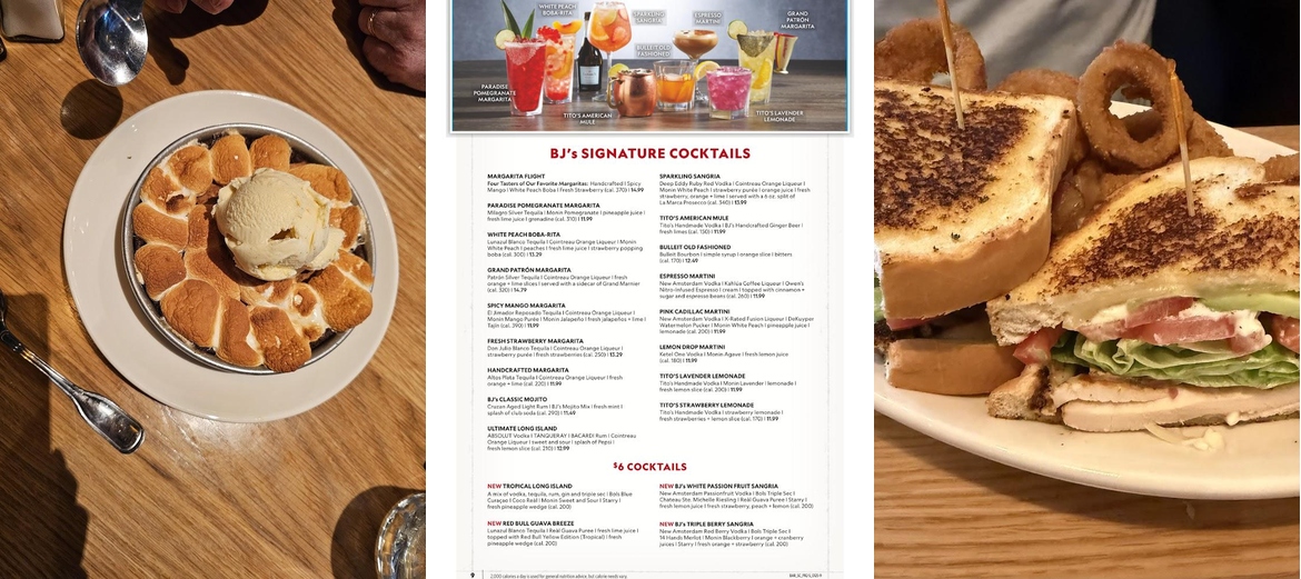 BJ's Restaurant & Brewhouse Menu
